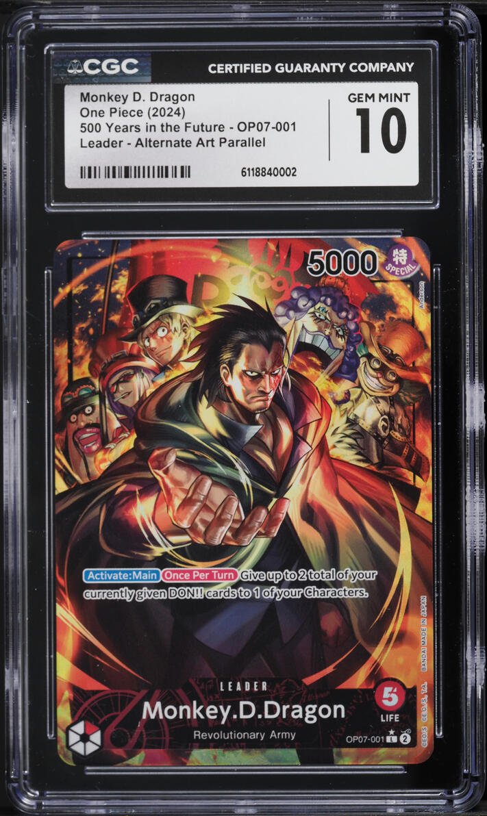 2024 One Piece 500 Years The Future Monkey D. Dragon #OP07-001 CGC