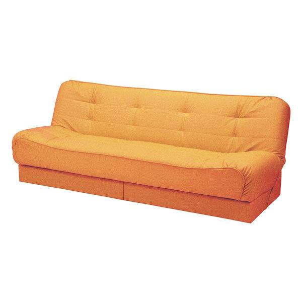 三和製作所 ソファーベッド引出し収納付 オレンジ 00000547（直送品