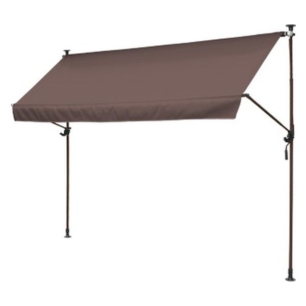 谷村実業 物干し竿用フック付きオーニング 2m 日よけ シェード 節電