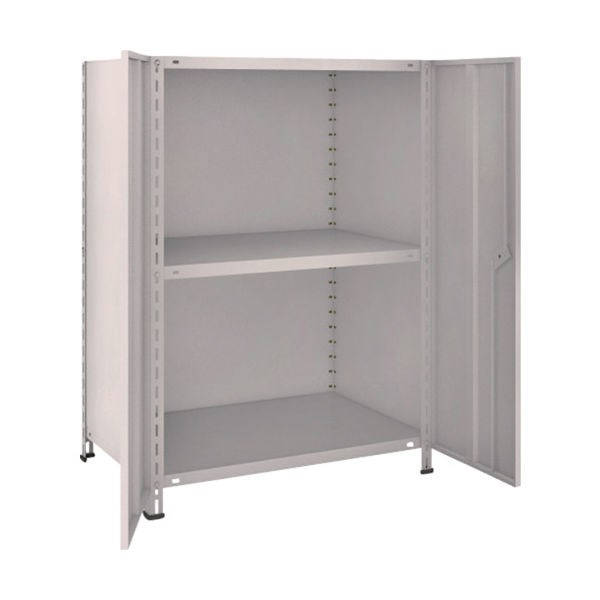 TRUSCO スチールラック 軽量棚両開扉付 875X600XH1200 天地3段