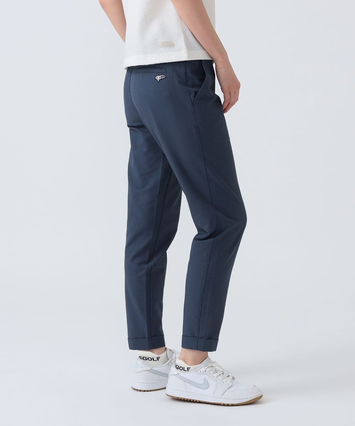 BEAMS GOLF（ビームス ゴルフ）PURPLE LABEL / 裾ダブル ストライプ柄