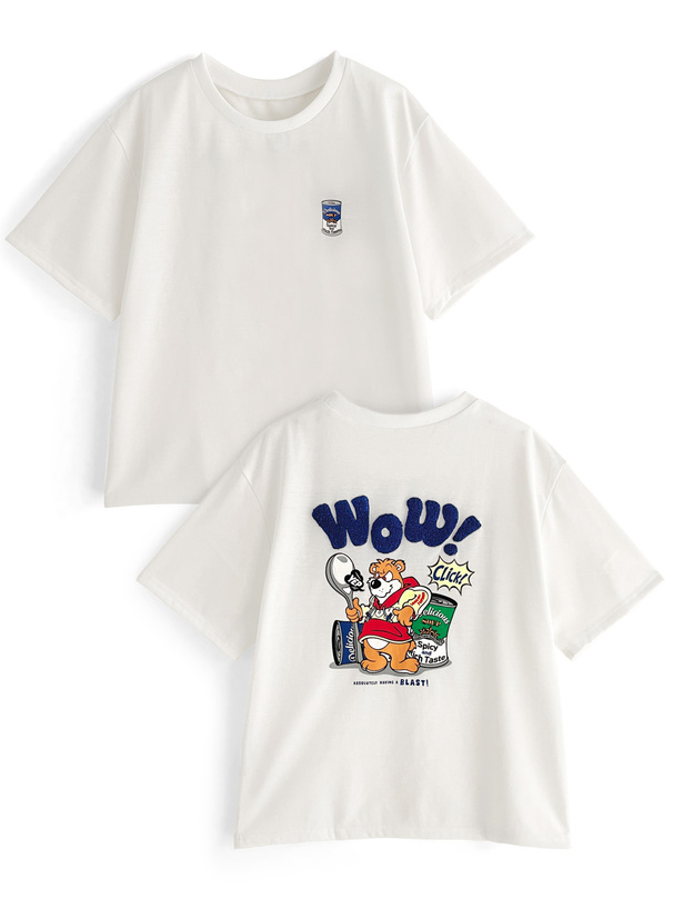 バックキャラクタープリントTシャツ[fu27] | レディースファッション