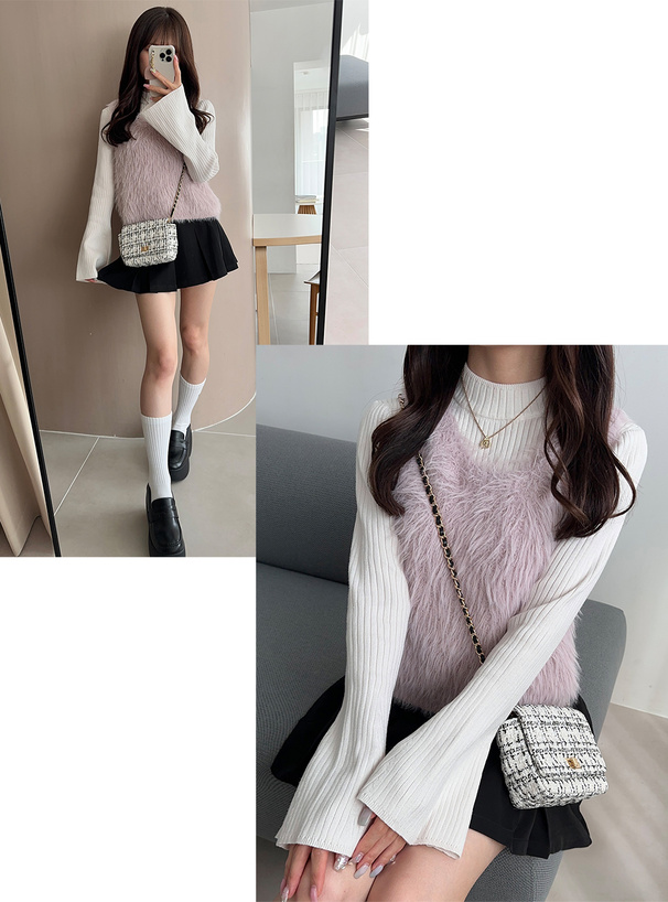 前後2Wayシャギーニットベスト[so08] | レディースファッション通販の