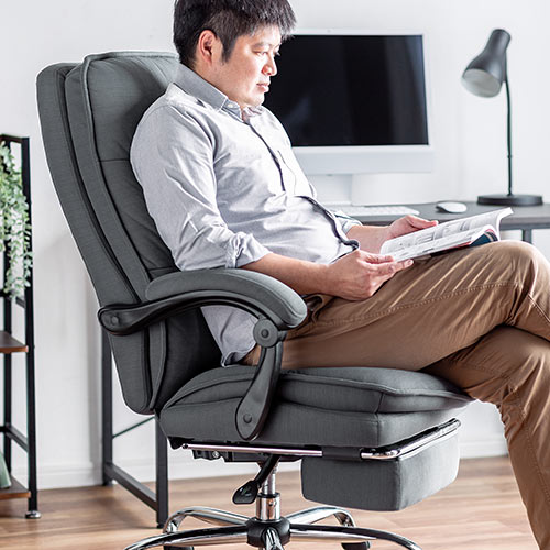 リクライニングチェア（寝れる・オットマン・フットレスト・クッション