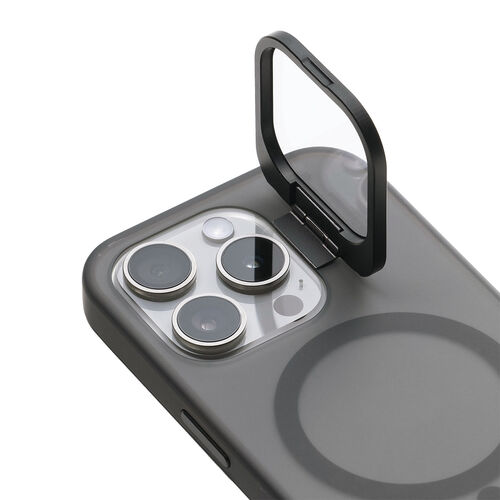 iPhone15 Pro 専用ソフトケース（マットブラック・半透明・カメラ