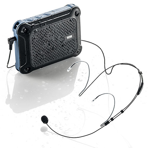 拡声器スピーカー(ハンズフリー・防水・IPX4対応・最大16W・乾電池