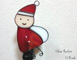 サンタくん♪ ステンドグラス ナイトランプ サンタクロース クリスマス