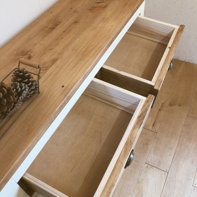 na 229. W90 カウンターテーブル 引き出し 木製 デスク 作業台