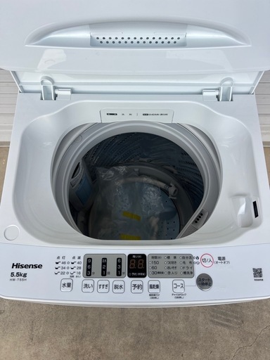 ハイセンス 2024年 5.5kg縦型洗濯機 説明書付 (ヨシ) 三浦の生活家電