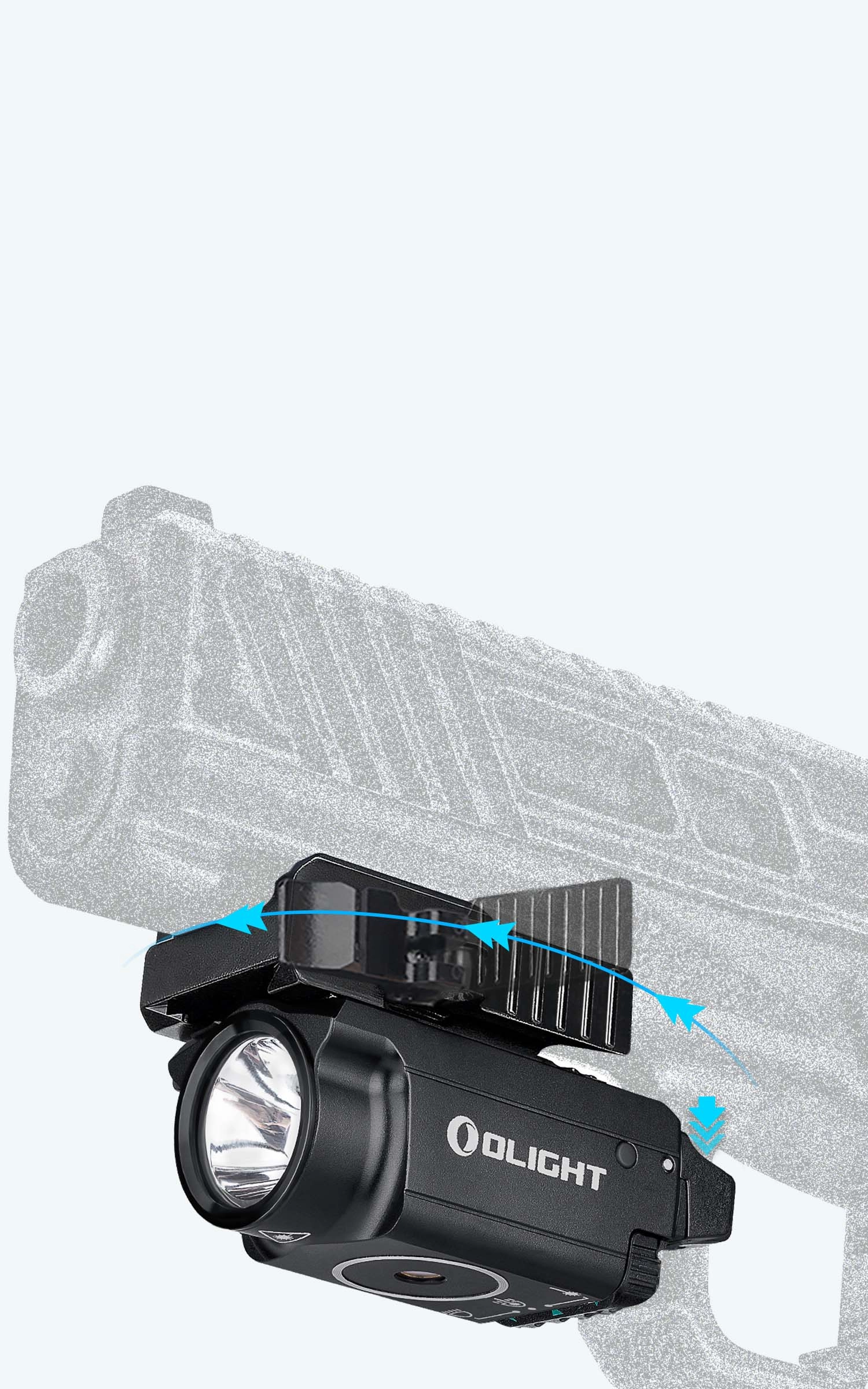 Olight Baldr Mini Tactical Light LED Green Laser Rechargeable