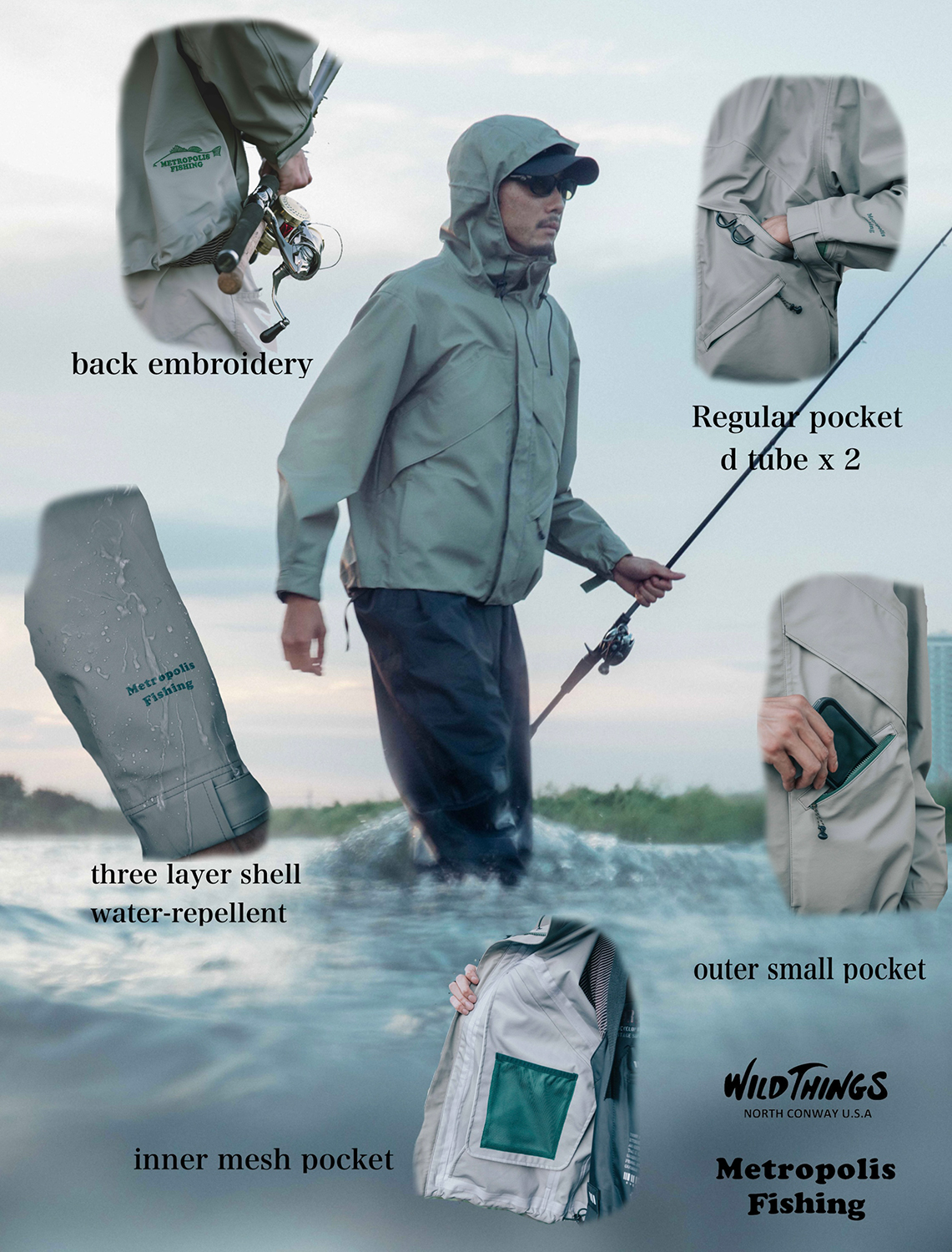 Metropolis Fishing × WILD THINGSの『CHALLENGER FISHING JACKET』