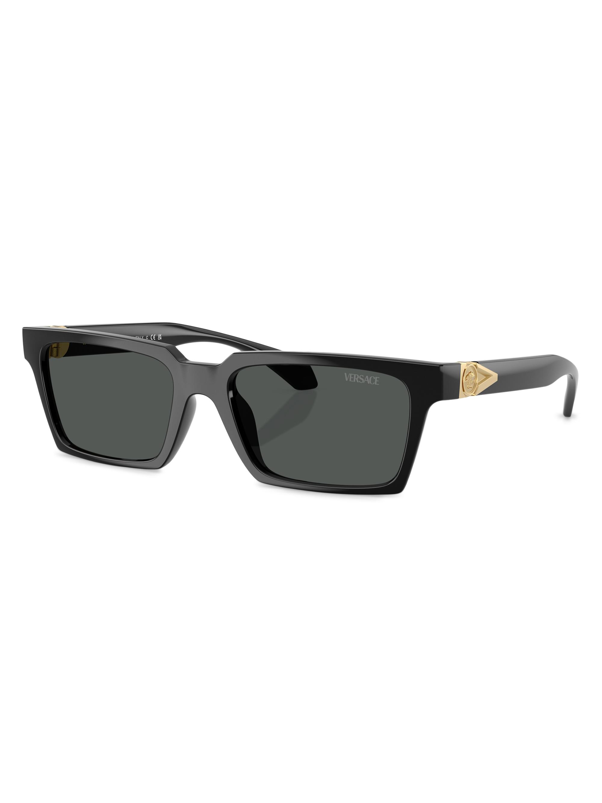 Versace 53MM Medusa Detail Oval Sunglasses | Saks Fifth Avenue