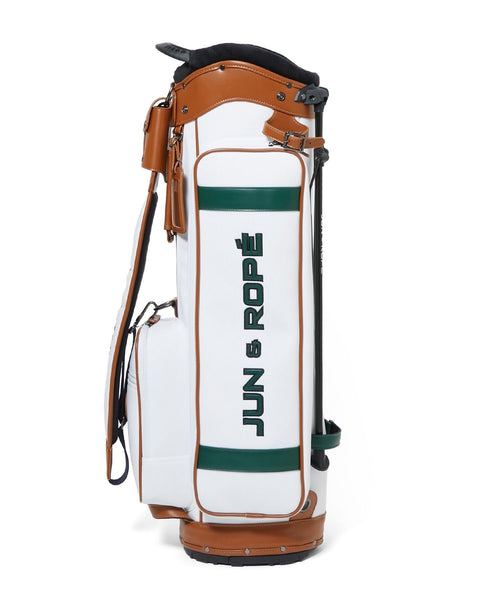 JUN&ROPÉ(ジュン アンド ロペ) / 合皮コンビ使いカレッジロゴキャディ