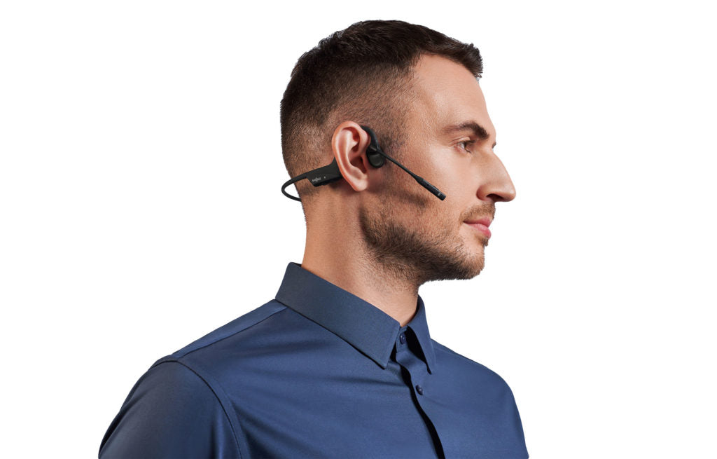 Shokz OpenComm2 UC | コミュニケーションに最適なビジネス用骨伝導