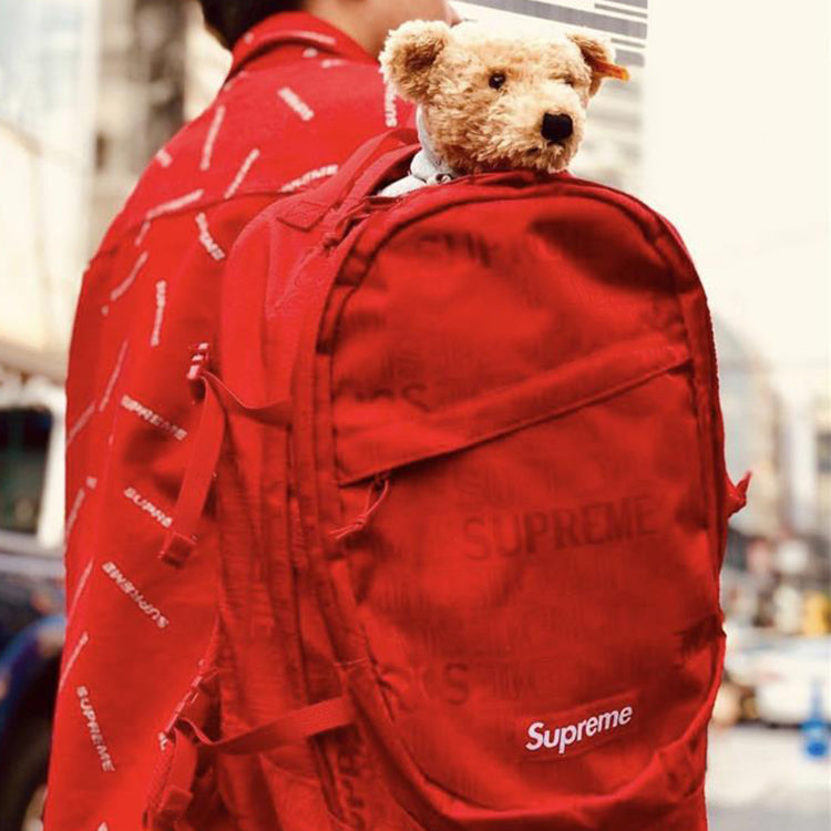 Supreme Backpack 'Red White' SUP-SS19-032