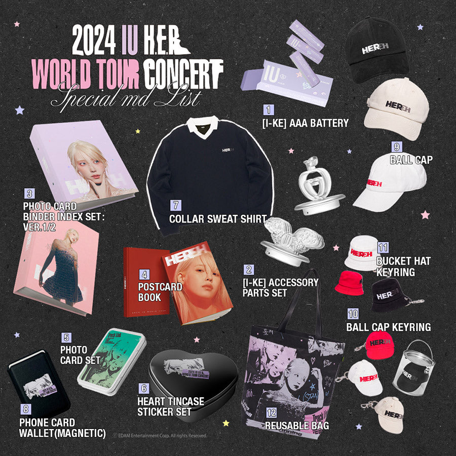 2024 IU H.E.R WORLD TOUR CONCERT MERCH | Kgifts.shop