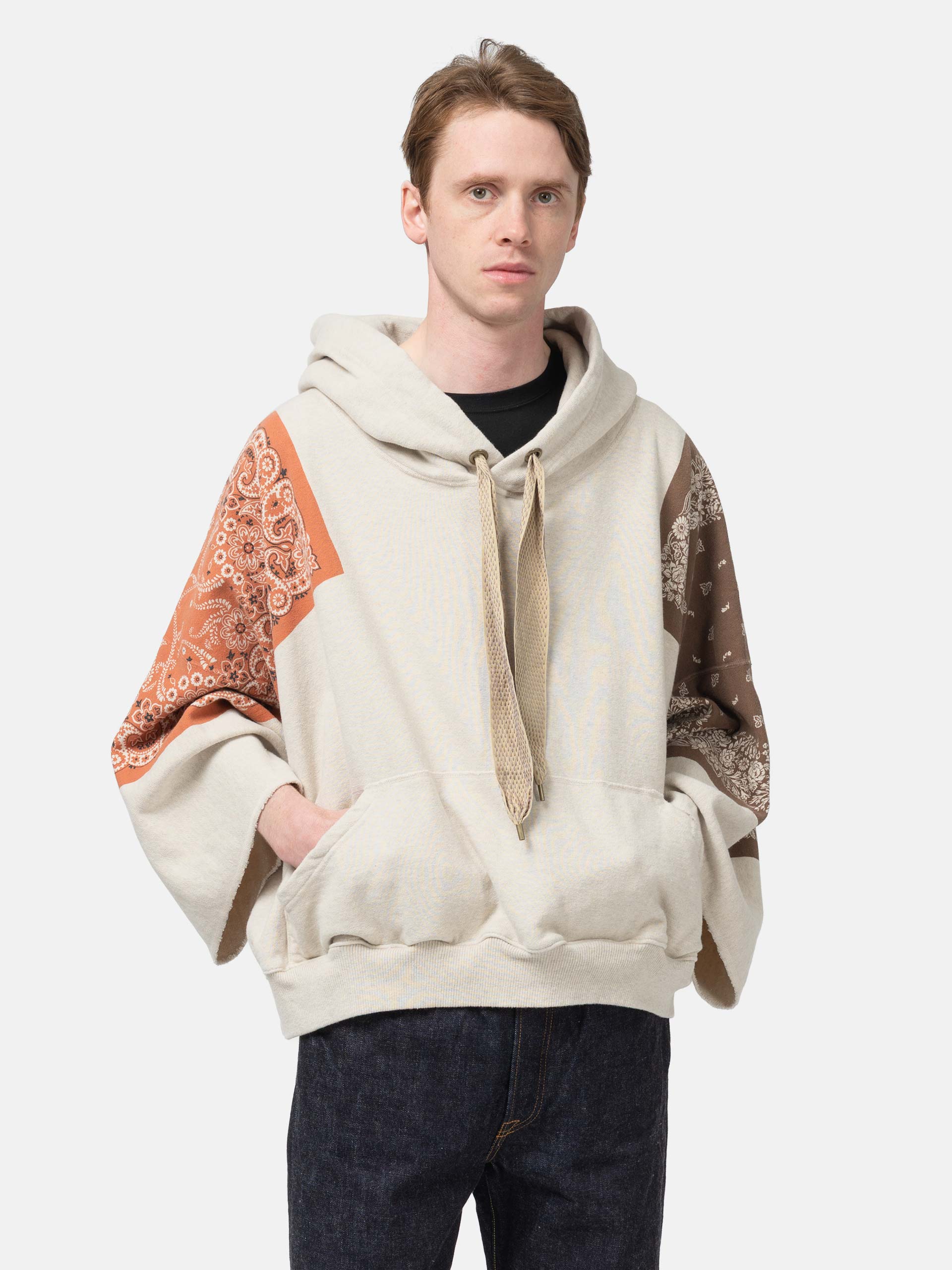 TOP SWT Knit Bandana DEVIL HOODIE Brown | HAVEN