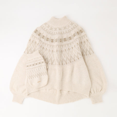 リンクコーデSET】ノルディック柄ハイネックニット – moncheri