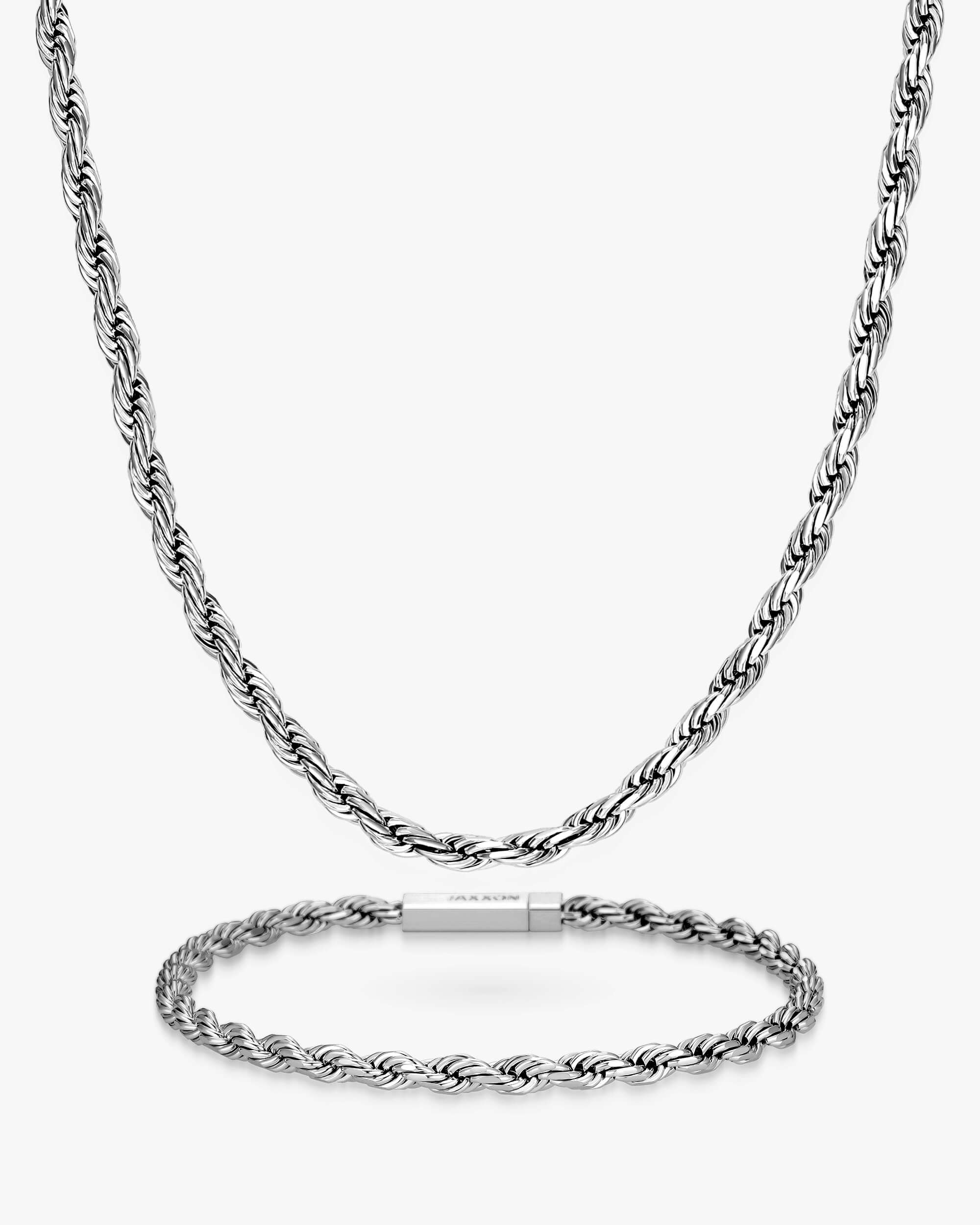 Women's Rope Chain 3mm - Silver Necklace - JAXXON