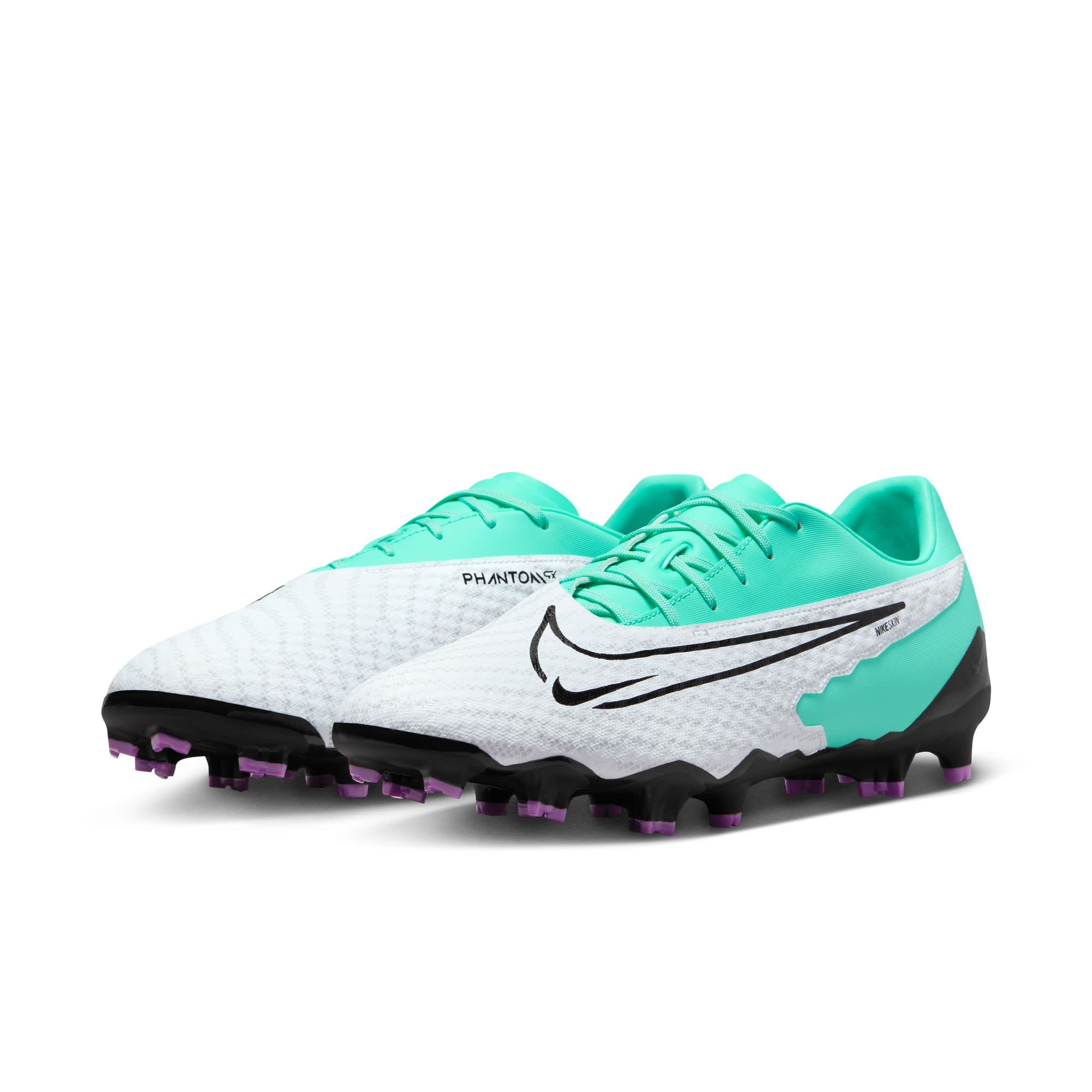Nike Phantom GX Academy FG/MG (White/Teal) - SoccerWorld