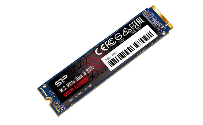 Silicon Power A80 1TB M.2 PCIe NVMe Gen3x4 TLC 3400/3000MB/s SSD