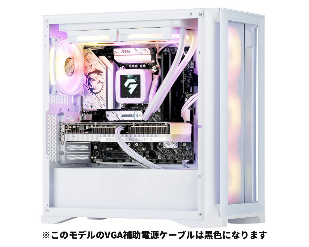 eX.computer イーエックスコンピュータ ゲーミングPC G-GEAR White