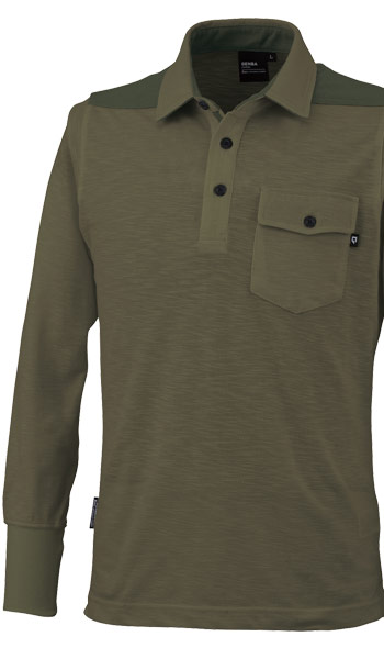 通年]現場服 長袖ポロシャツ(02-6055) | 株式会社ジーベック | 作業着