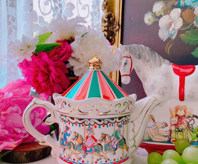 台湾 英国製サドラーカルーセルティーポットコーヒーポット在庫あり