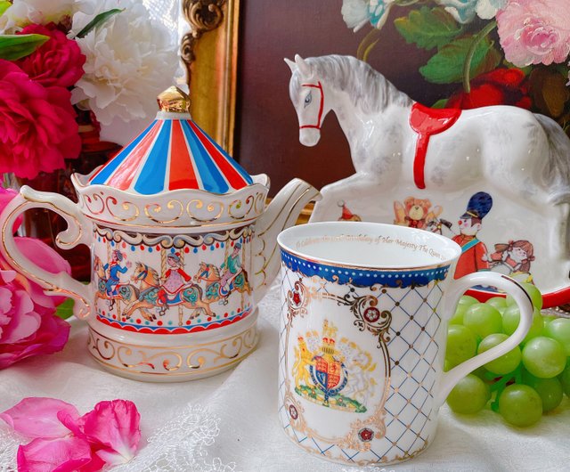 台湾 英国製サドラーカルーセルティーポットコーヒーポット在庫あり