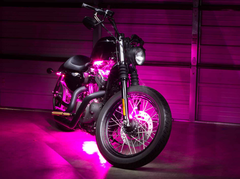 Motorcycle LED Lights | Advanced Mini Pink LED Motorcycle Lights