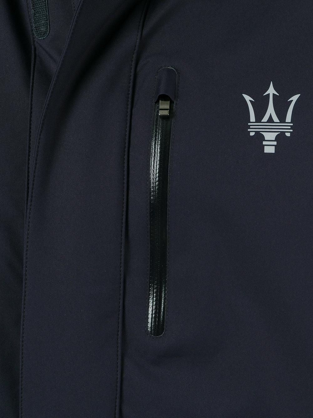 ZEGNA Contrast Sleeve Maserati Jacket in Black for Men | Lyst