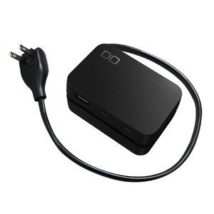 CIO 電源タップ (ケーブル＆収納付き)＋USB充電器 Polaris CUBE Built