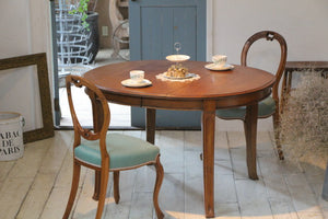 オーク材拡張式ダイニングテーブル（横幅119-260cm） フランス