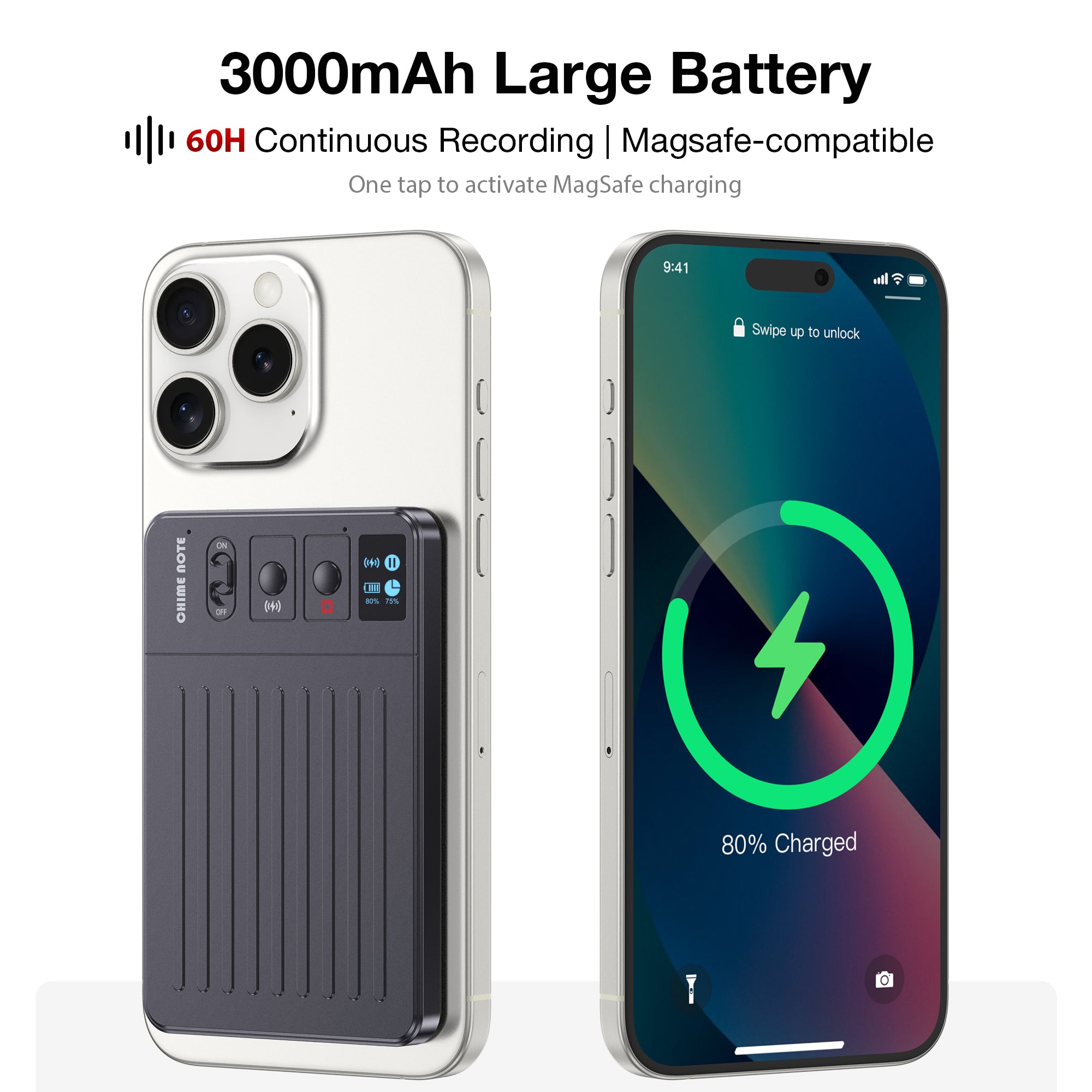 CHIME NOTE Pro AI ボイスレコーダー（ChatGPT 搭載要約機能付き）