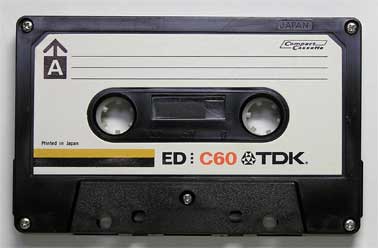 TDK/ED (初期型)/カセット本体・テープ面(C60)