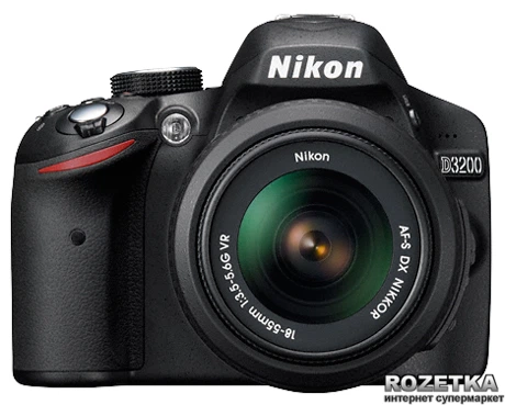 Фотоапарат Nikon D3200 18-55mm VR Kit (VBA330K001) купити на