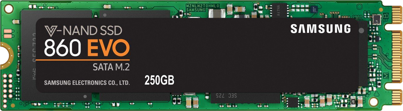 SSD диск Samsung 860 Evo-Series 250GB M.2 SATA III V-NAND MLC (MZ