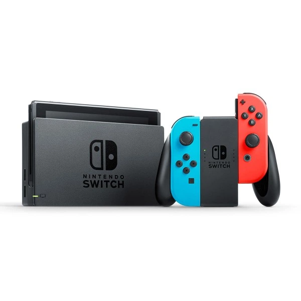Nintendo Switch Neon Blue-Red (Upgraded version) + Игра The Legend