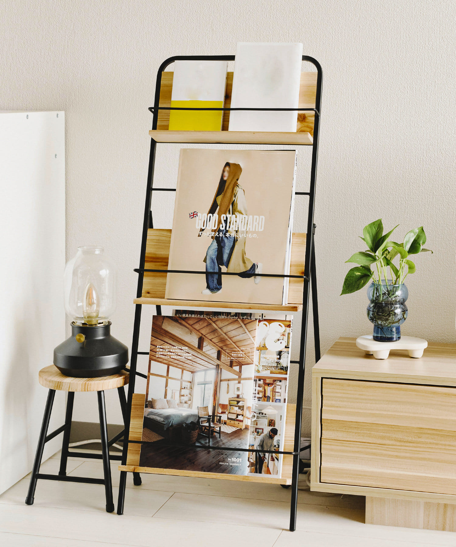 WEB限定アイアンウッドマガジンラック | salut!(サリュ)ライフスタイル