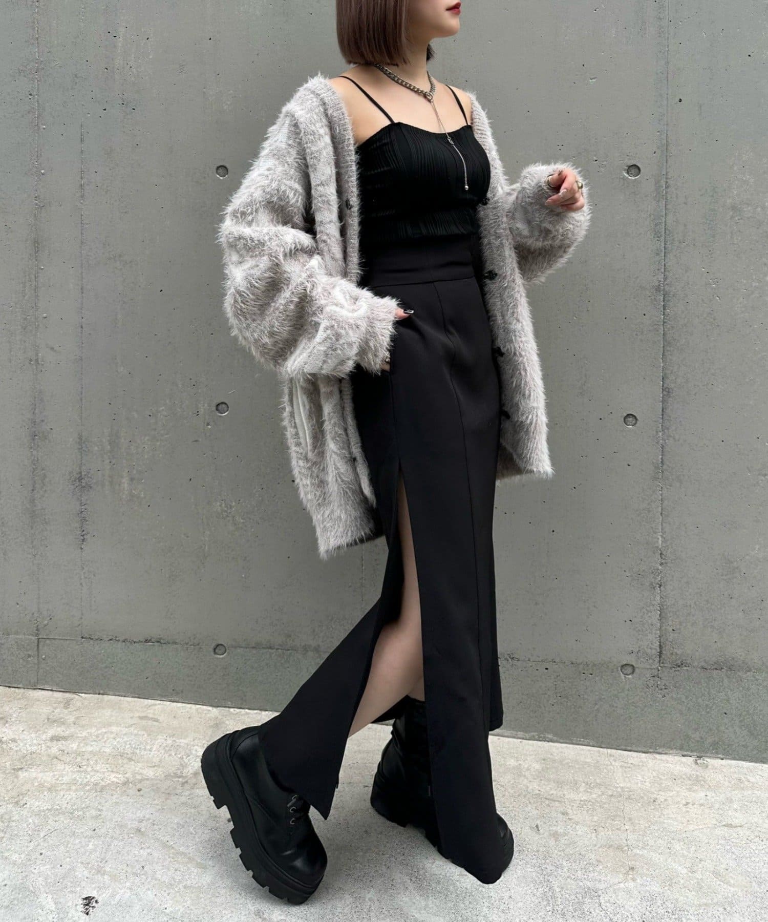 Mavie..7】マーブルニットカーディガン | Remind me and forever