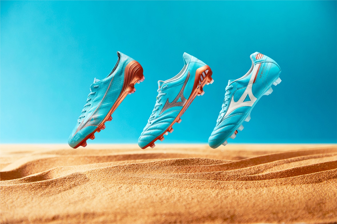 サッカーシューズ限定カラー「AZURE BLUE PACK」発売｜｜ミズノ株式会社