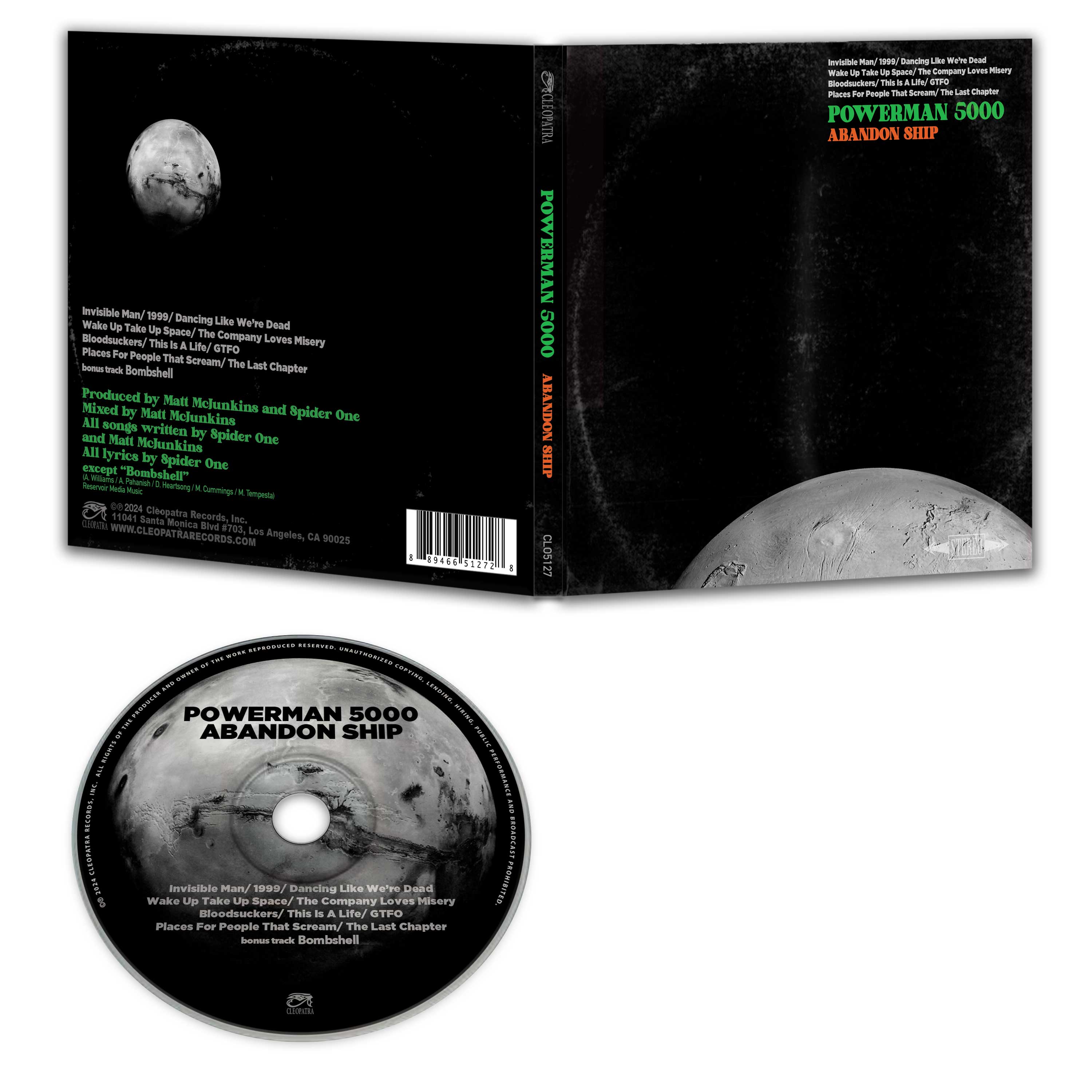 Powerman 5000 - Abandon Ship (CD) - Cleopatra Records