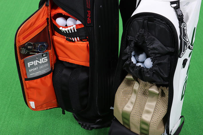 収納力抜群!ONE POCKET(ワンポケット)キャディバッグ│CLUB PING【PING