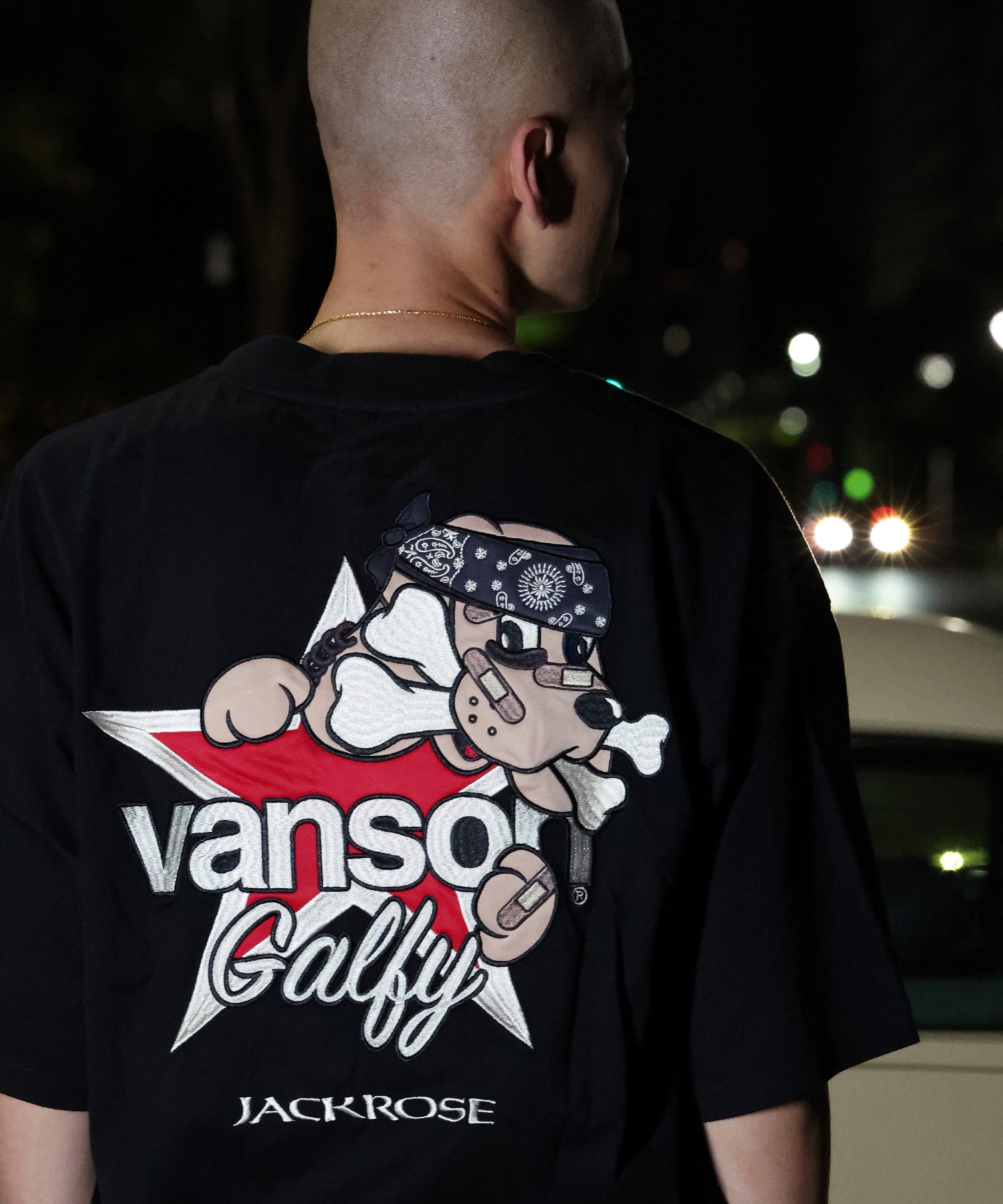 株式会社ク・ラッチ / 【VANSON×GALFY×JACKROSE】星犬Tee JGV-001 (152382)