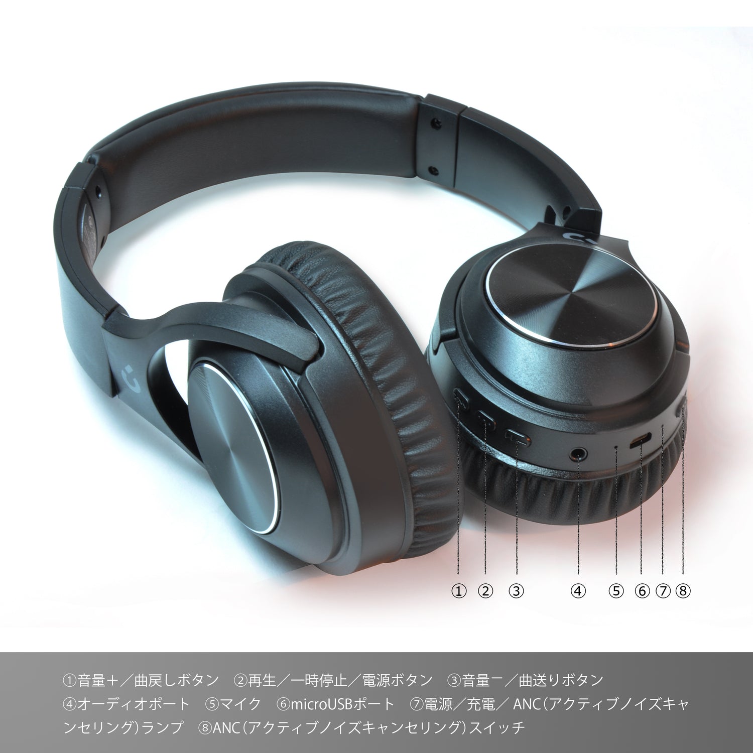 ノイズキャンセリング ヘッドホン HP-01 – CROWD AUDIO