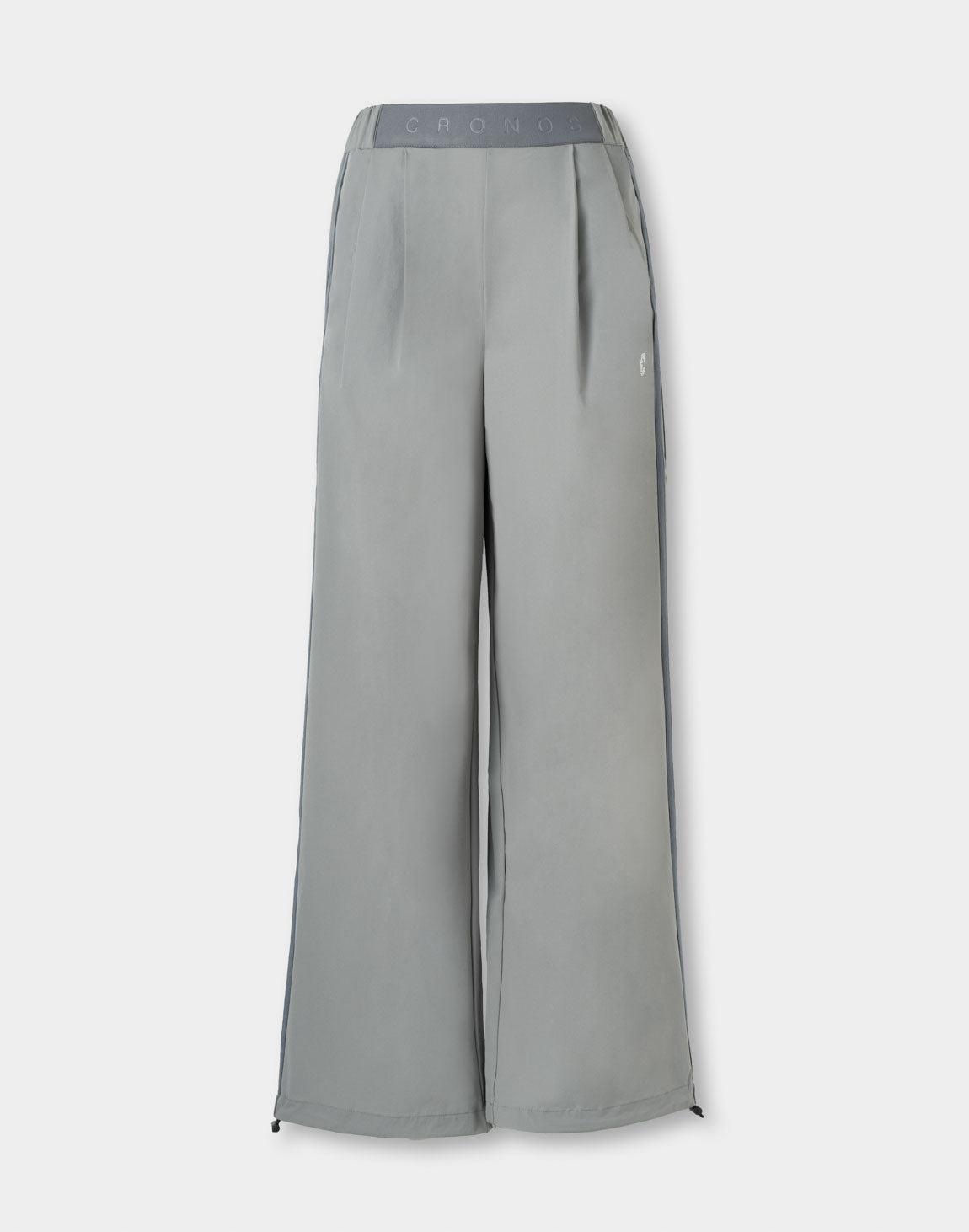 CRONOS WOMEN FlowTuck Wide Pants【GRAY】