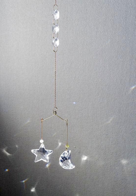 サンキャッチャー 星と月 クラフト Ansan