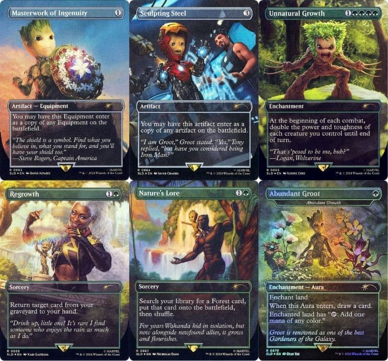 マーベルとMTGコラボSecret Lairのボーナスシートまとめ！レアカードは