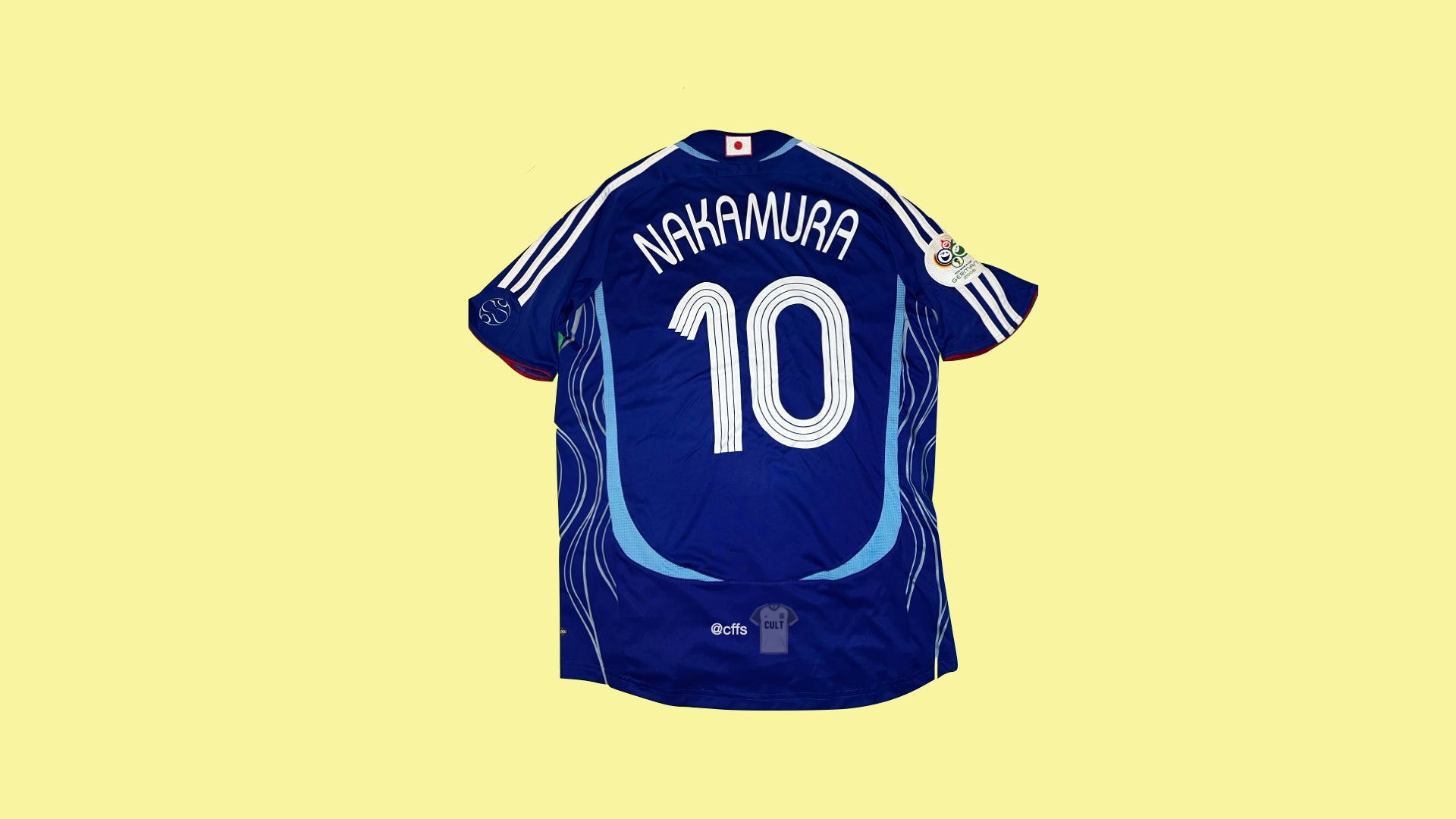 Japan NT 2006/08 Adidas with Shunsuke Nakamura 10 Nameset Vintage