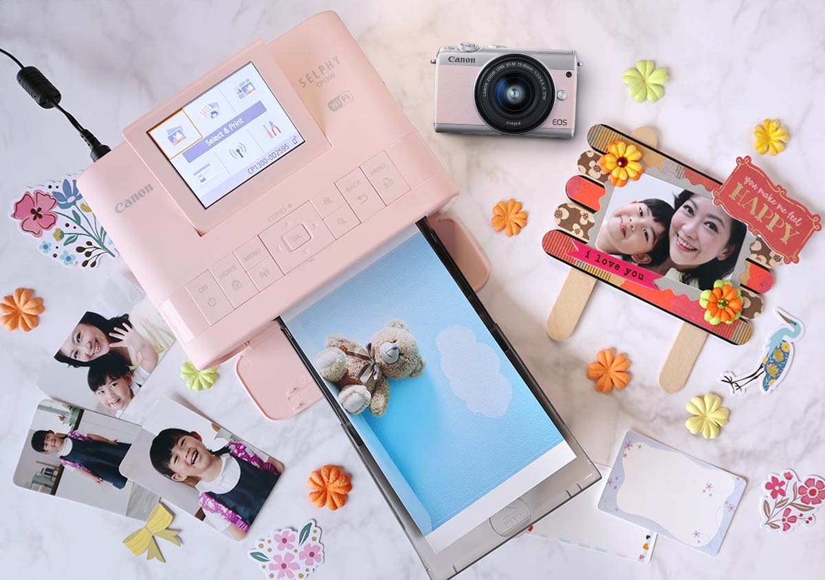 Surprise Mom in 4 Easy Steps with EOS M100 and SELPHY CP1300